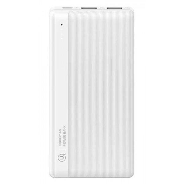 USAMS power bank US-CD205, 2x USB θύρες εξόδου, 10000mAh, 10W, λευκό