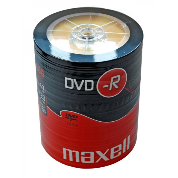 MAXELL DVD-R 4.7GB/120min, 16x speed, spindle pack 100τμχ