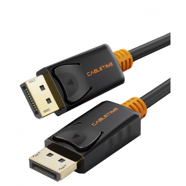 CABLETIME καλώδιο DisplayPort CT-01G, 4K/60Hz, 1m, μαύρο