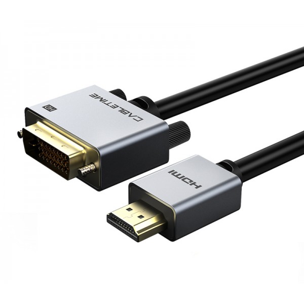 CABLETIME καλώδιο HDMI σε DVI PH241G, 1080p/60Hz, 1m, μαύρο