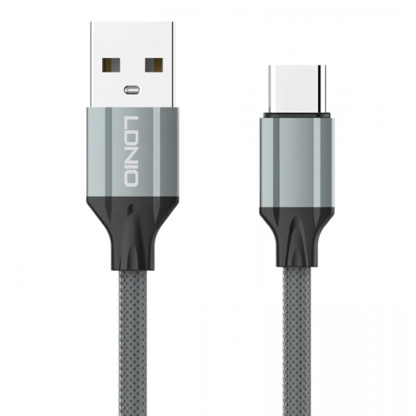 LDNIO καλώδιο USB-C σε USB LS441, 12W, 1m, γκρι