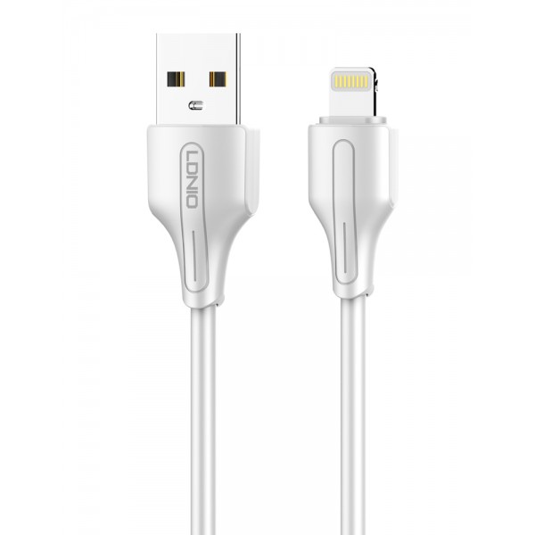 LDNIO καλώδιο Lightning σε USB LS540, 12W, 20cm, λευκό