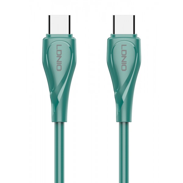 LDNIO καλώδιο USB-C σε USB-C LC611C, 65W PD, 1m, πράσινο