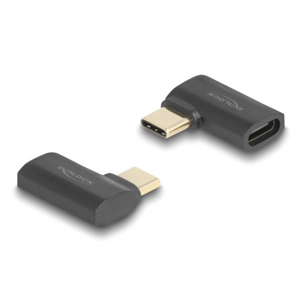 DELOCK αντάπτορας USB-C 60245, αρσενικό σε θηλυκό, 240W, 40Gbps, μαύρος