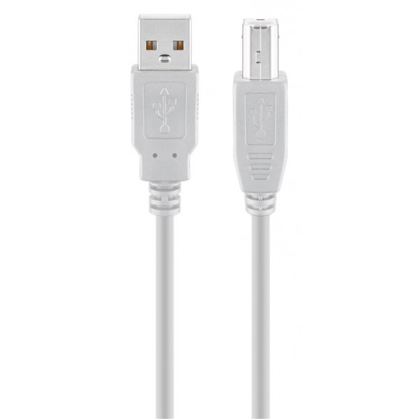 GOOBAY καλώδιο USB σε USB Type B 68713, 3m, 480Mbps, γκρι