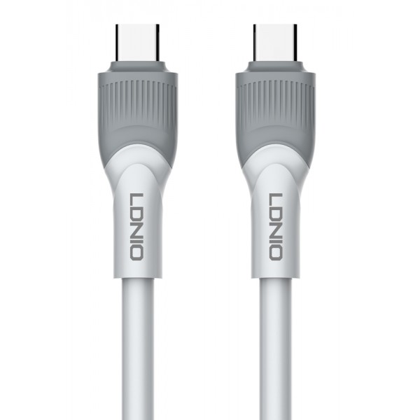 LDNIO καλώδιο USB-C σε USB-C LC602C, 100W PD, 2m, γκρι