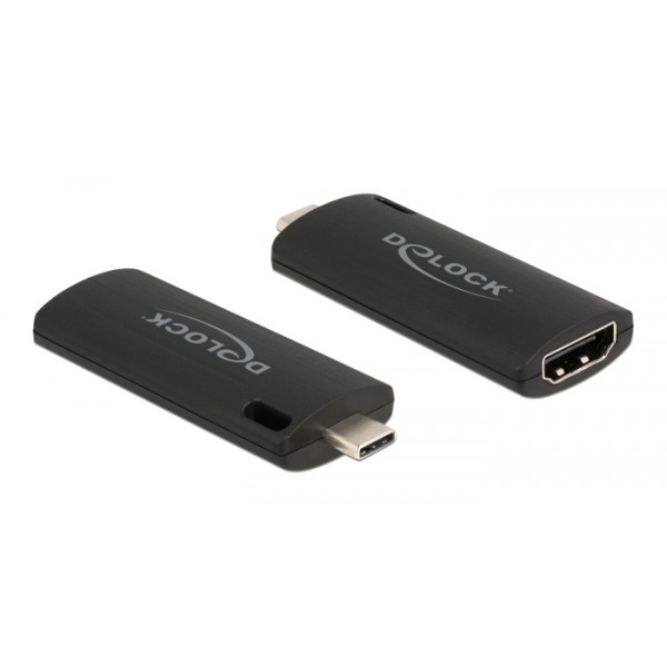 DELOCK video capture 88309, HDMI/USB-C σύνδεση, 4K/30Hz, μαύρο