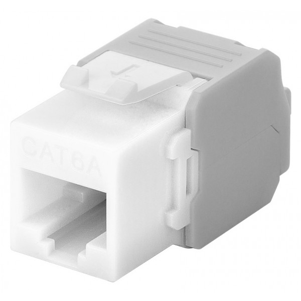 GOOBAY Keystone module RJ45 CAT 6A 90867, UTP, λευκό