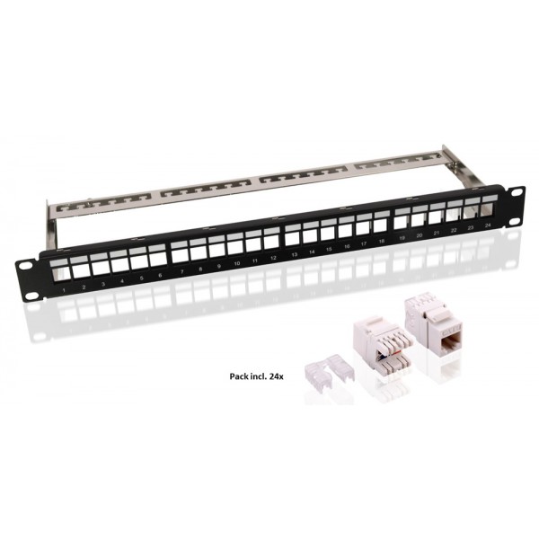 GOOBAY Keystone patch panel 95336 με 24 modules, 19