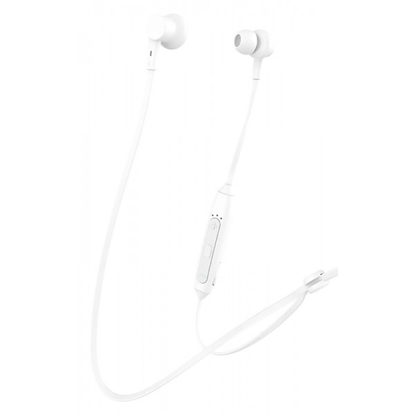 CELEBRAT bluetooth earphones A20 με μαγνήτη, 10mm, BT 5.0, λευκά