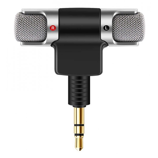 POWERTECH mini μικρόφωνο CAB-J041, stereo, 3.5mm