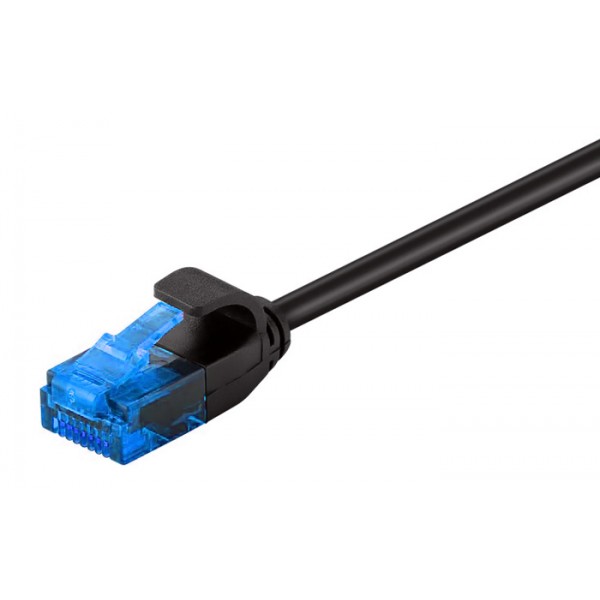 POWERTECH καλώδιο δικτύου CAB-N309, Cat 6 U/UTP, slim, copper, 2m, μαύρο