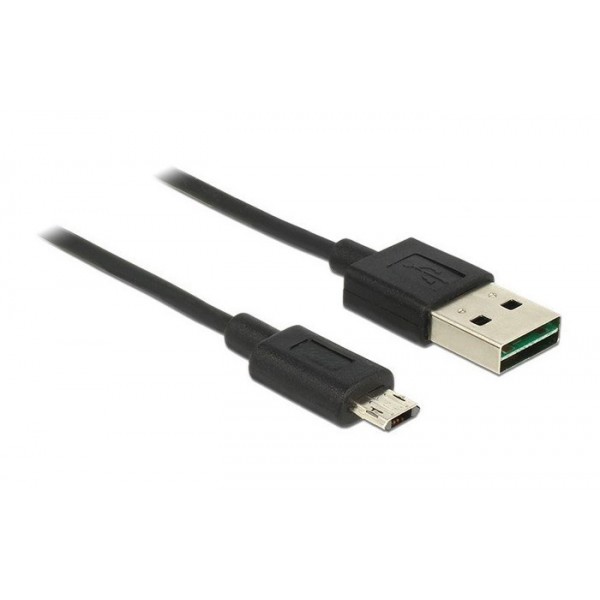 POWERTECH καλώδιο USB σε USB Micro CAB-U063, Easy USB, 3m, μαύρο