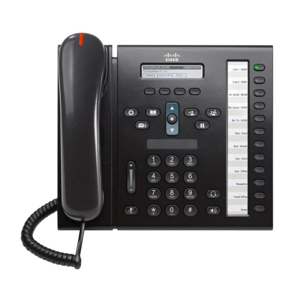 CISCO used Unified IP Phone 6961, POE, Dark Gray