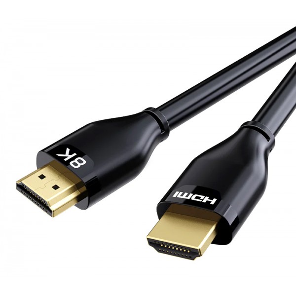 CABLETIME καλώδιο HDMI 2.1 CT-HM8K με Ethernet, 8K/60Hz, 48 Gbps, 2m, μαύρο