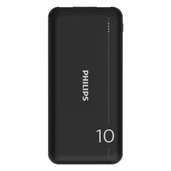 PHILIPS power bank DLP1810NB-62, 10000mAh, 2x USB, 2.1A, μαύρο