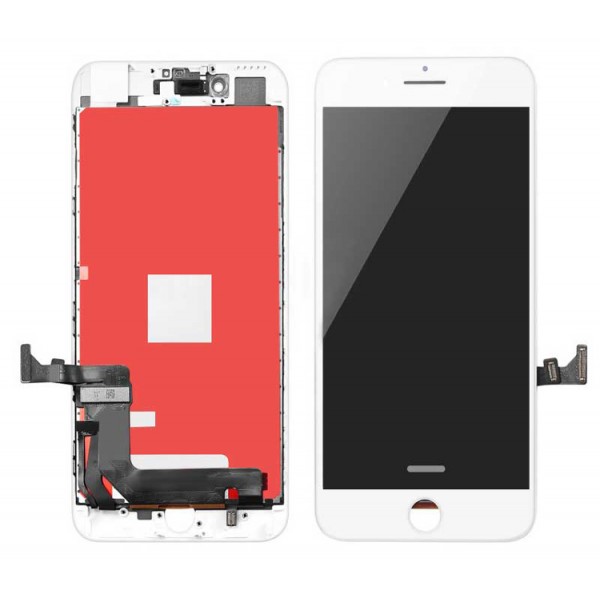 TW INCELL LCD ILCD-007 για iPhone 7, camera-sensor ring, earmesh, λευκή