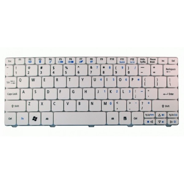 Πληκτρολόγιο για Acer D260/532H/D255/D270/521/533, λευκό