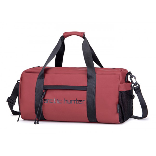 ARCTIC HUNTER τσάντα ταξιδίου LX00537 με θήκη παπουτσιών, 25L, κόκκινη