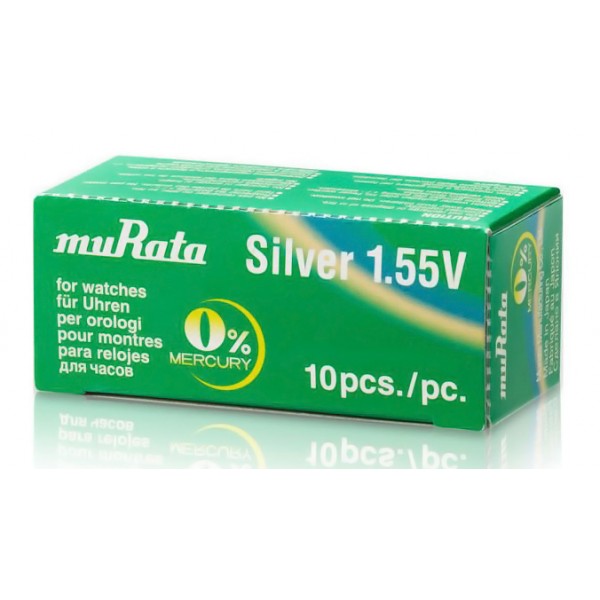 MURATA μπαταρία Silver Oxide για ρολόγια SR920SW, 1.55V, No371, 10τμχ