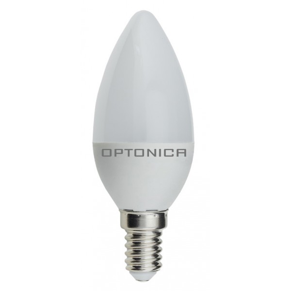 OPTONICA LED λάμπα candle C37 1426, 5,5W, 4500K, E14, 450lm