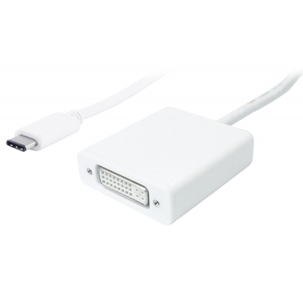 POWERTECH αντάπτορας USB Type-C σε DVI PTH-036, 4K, λευκό