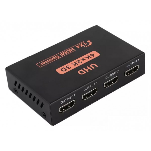 POWERTECH HDMI splitter PTH-048, 4 σε 1, 4K/60Hz, μαύρο