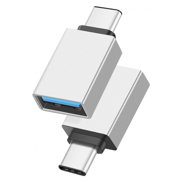 POWERTECH αντάπτορας USB-C σε USB 3.0 PTH-062, 5Gbps, ασημί