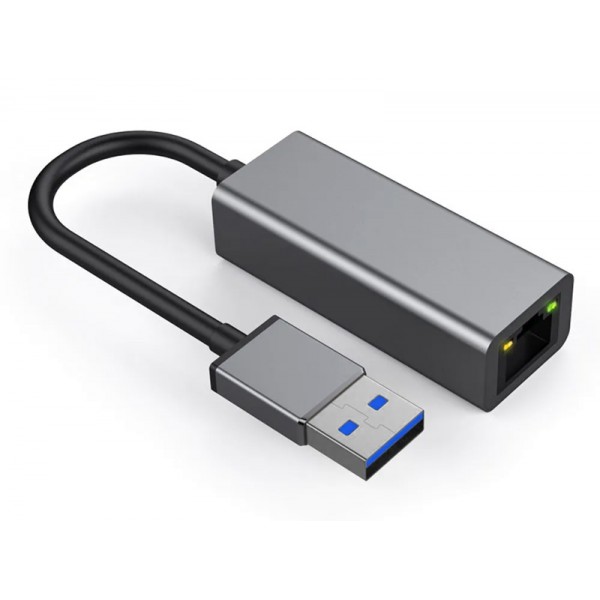 POWERTECH αντάπτορας δικτύου PTH-082, USB, 2.5Gbps Ethernet, γκρι