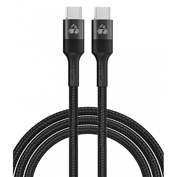 POWERTECH καλώδιο USB-C PTR-0130, PD 60W, copper, 1m, μαύρο