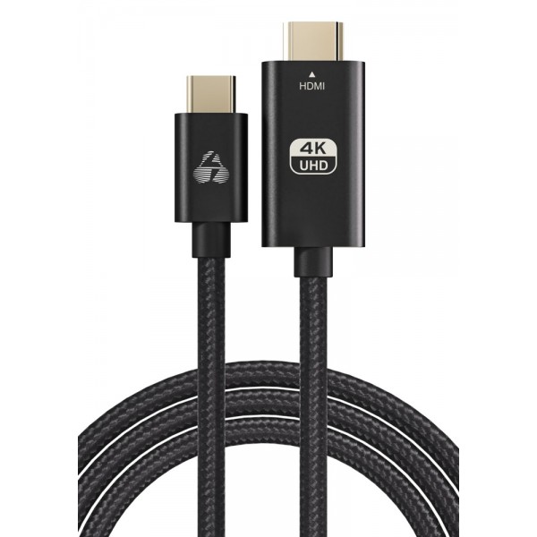 POWERTECH καλώδιο USB-C σε HDMI PTR-0137, 4K/60Hz, 10.2Gbit/s, 1m, μαύρο