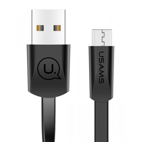 USAMS καλώδιο USB σε Micro USB US-SJ201, 10W, 1.2m, μαύρο