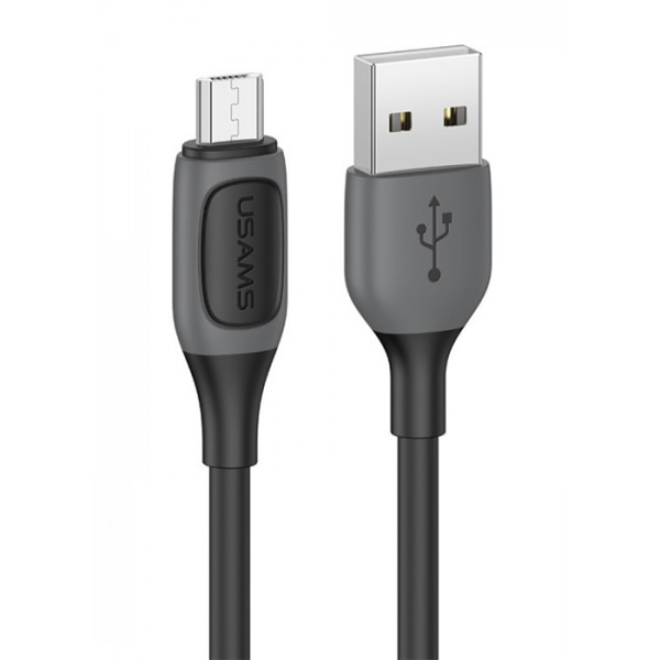 USAMS καλώδιο Micro USB σε USB US-SJ597, 10W, 1m, μαύρο