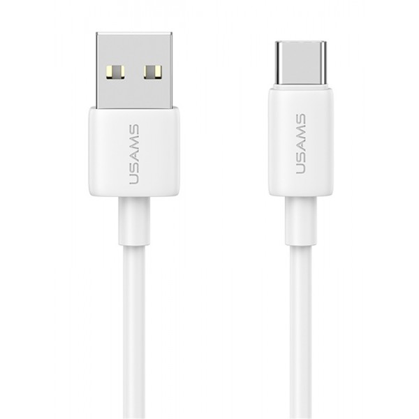 USAMS καλώδιο USB-C σε USB US-SJ708, 18W, 480Mbps, 1m, λευκό