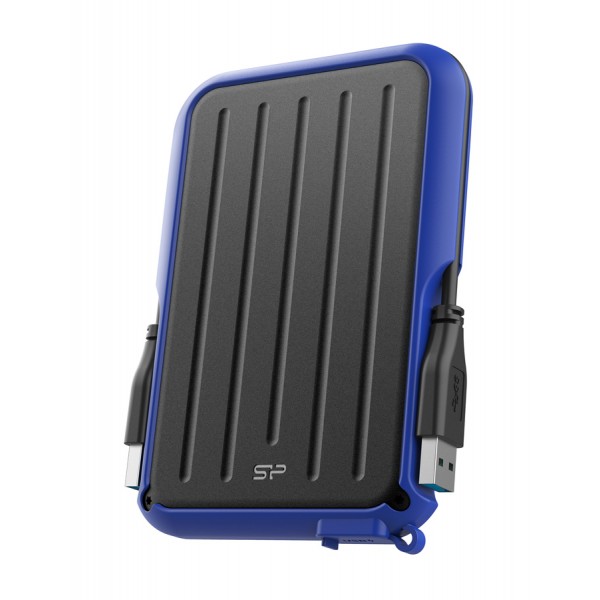 SILICON POWER εξωτερικός HDD Armor A66, 1TB, USB 3.2, μπλε