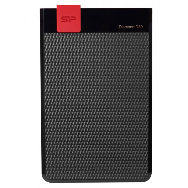 SILICON POWER Εξωτερικός HDD 1TB Diamond D30 D3S, USB 3.1, Black