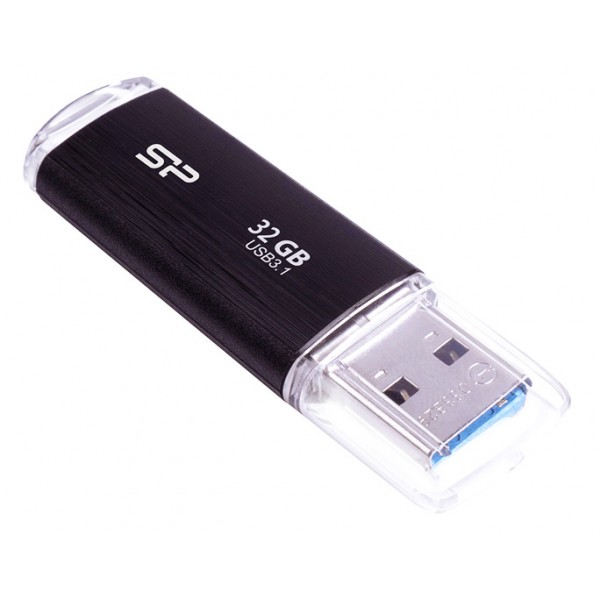 SILICON POWER USB Flash Drive Blaze B02, 32GB, USB 3.2, μαύρο