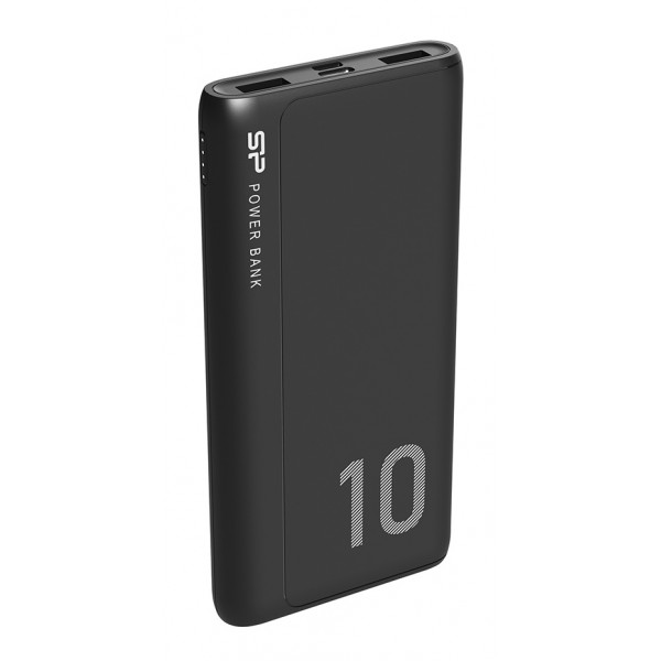 SILICON POWER power bank GP15, 10000mAh, 2x USB output, 2.1A, μαύρο