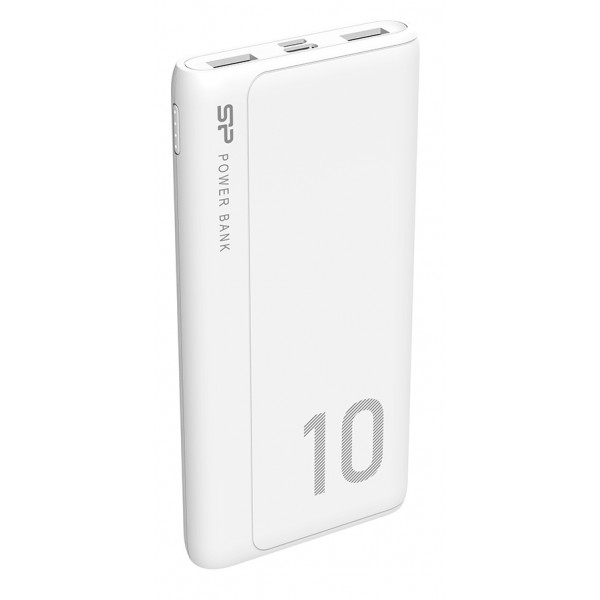 SILICON POWER power bank GP15, 10000mAh, 2x USB output, 2.1A, λευκό