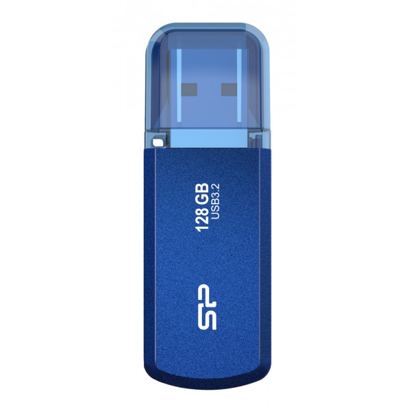 SILICON POWER USB Flash Drive Helios 202, 128GB, USB 3.2, μπλε