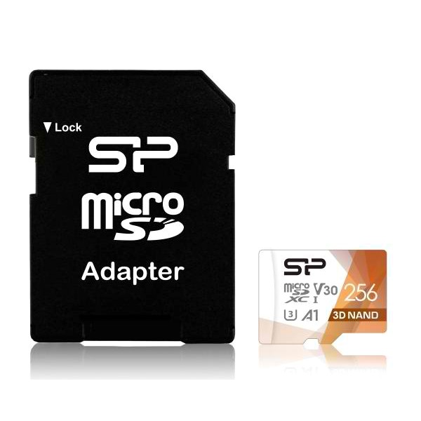 SILICON POWER κάρτα μνήμης Superior Pro microSDXC UHS-I, 256GB, Class 30