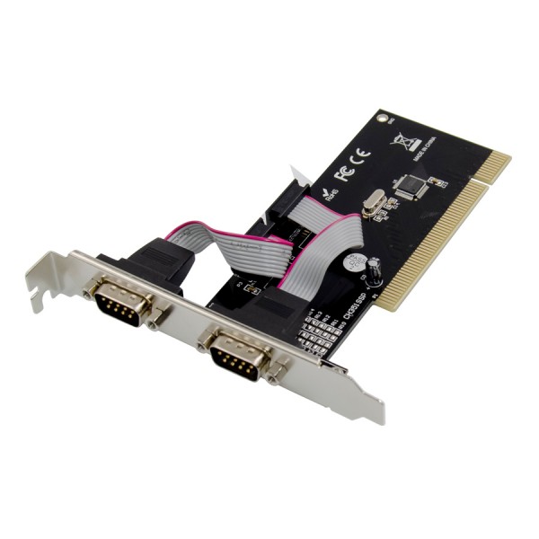 POWERTECH κάρτα επέκτασης PCI σε 2x serial ST320, WHC351Q