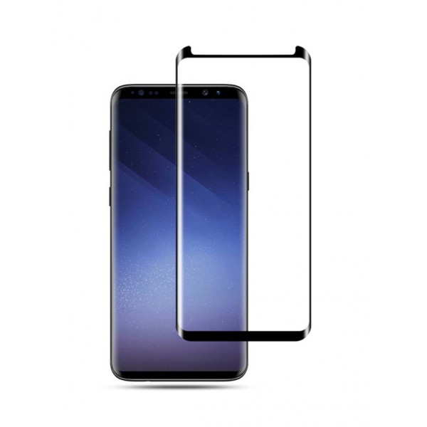 POWERTECH Tempered Glass 3D, Mini, Full glue, για Samsung S9, Black