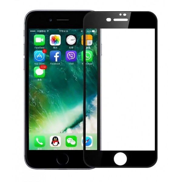 POWERTECH Tempered Glass 5D Full Glue TGC-0233 για iPhone 7 Plus, μαύρο