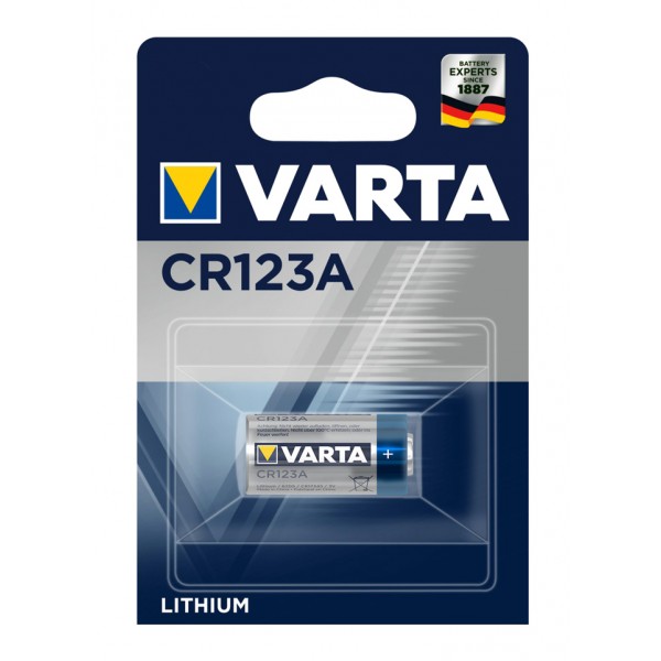 VARTA μπαταρία λιθίου CR123A, 3V, 1τμχ