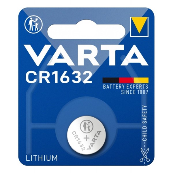 VARTA μπαταρία λιθίου CR1632, 3V, 1τμχ