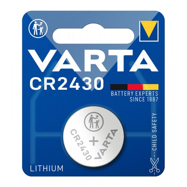 VARTA μπαταρία λιθίου CR2430, 3V, 1τμχ