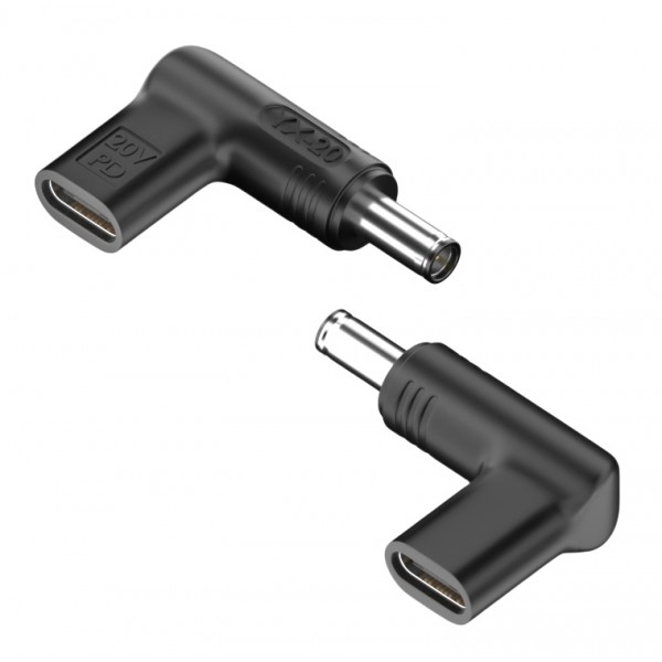 POWERTECH αντάπτορας τροφοδοσίας YX-20, USB-C σε Asus 6x3.7mm, μαύρος