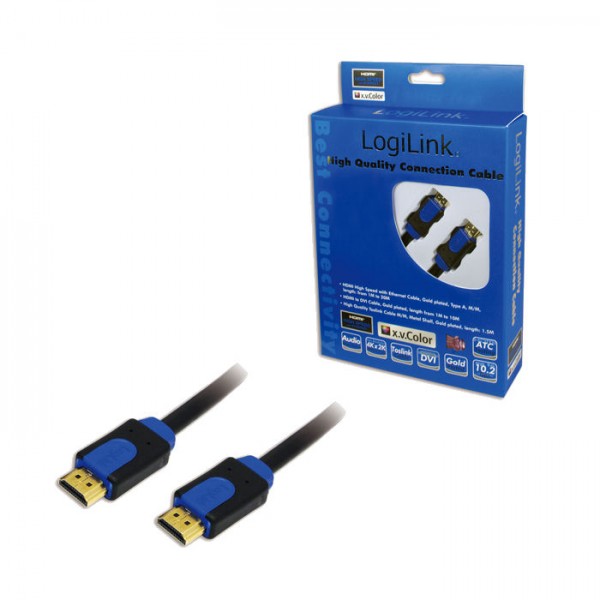 Cable HDMI M/M Retail 3m 4K/30Hz Logilink CHB1103