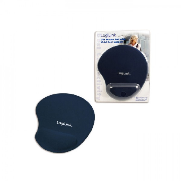 Mousepad Gel Wrist Rest LogiLink ID00027B Blue